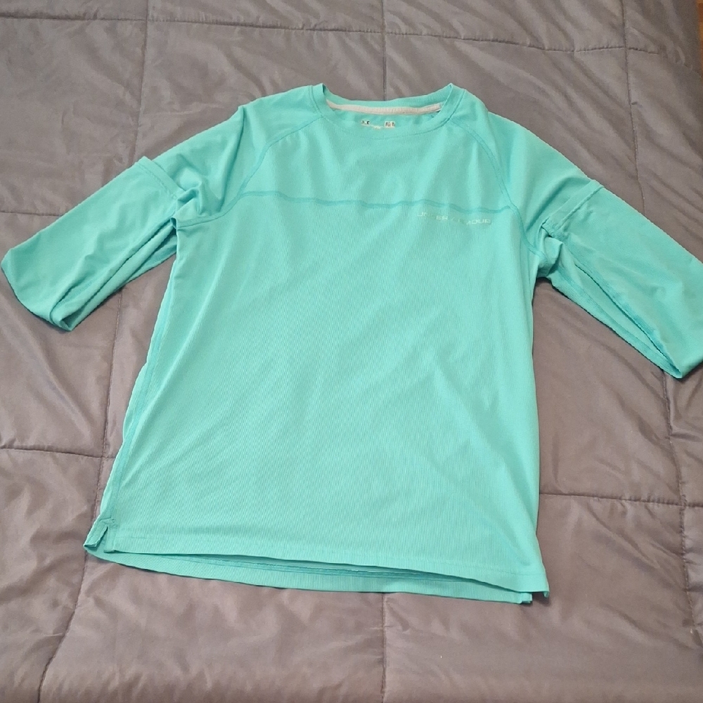 Under Armour Men's Long Sleeve Tee - Light Blue